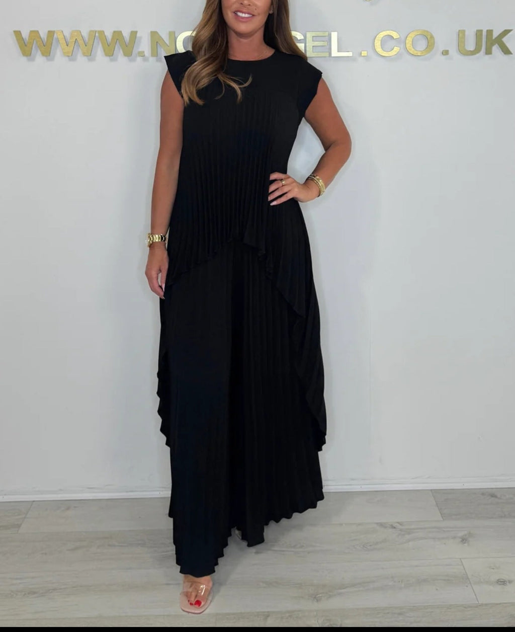 Morie - Elegant Pleated Co-Ord Set