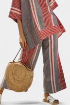 Celeste - Elegant Gray Top and Wide-Leg Pants