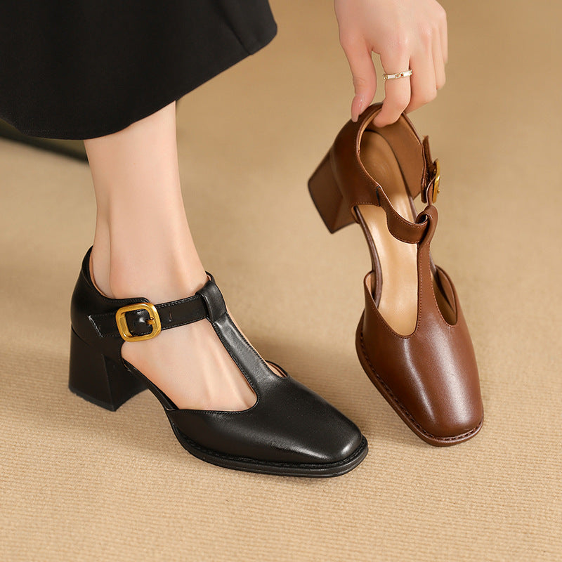 Maricel - T-trap Leather Pumps