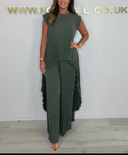 Morie - Elegant Pleated Co-Ord Set