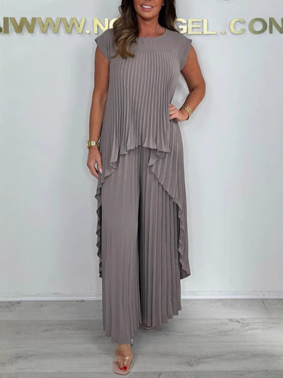 Morie - Elegant Pleated Co-Ord Set