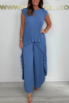 Morie - Elegant Pleated Co-Ord Set
