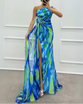 Wendy - Vibrant Draped Dress