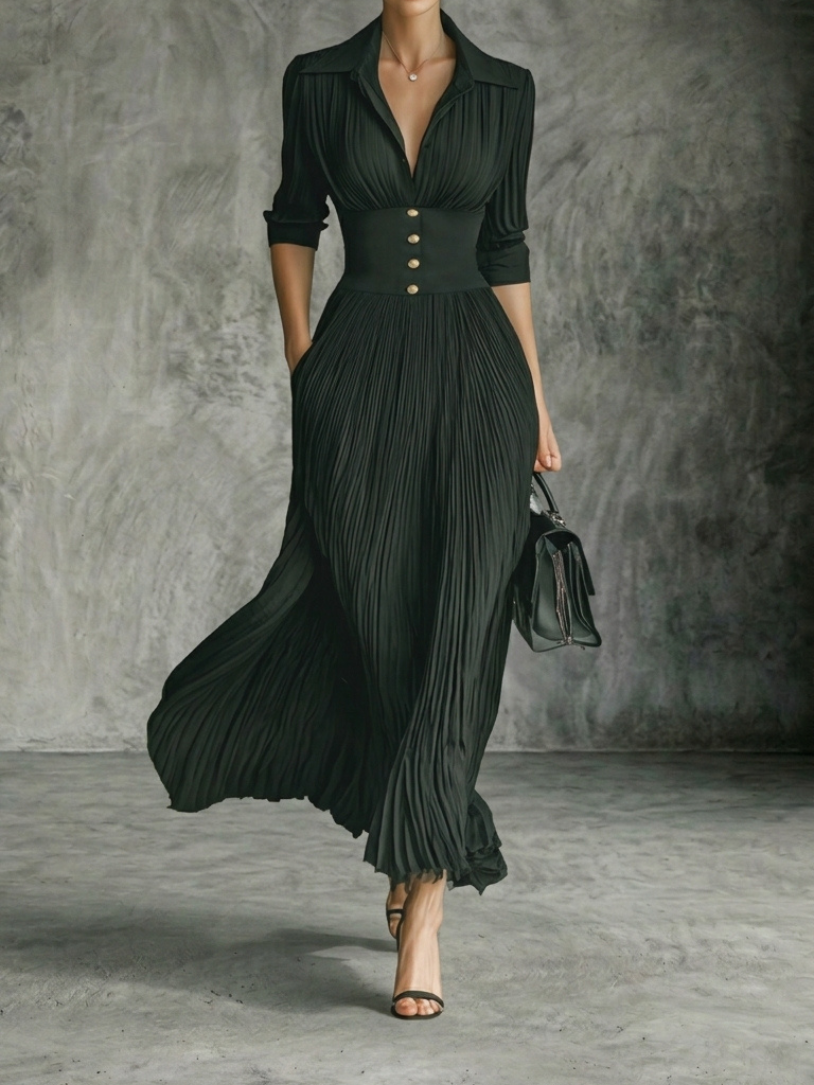 Gina - Long Sleeve Maxi Dress