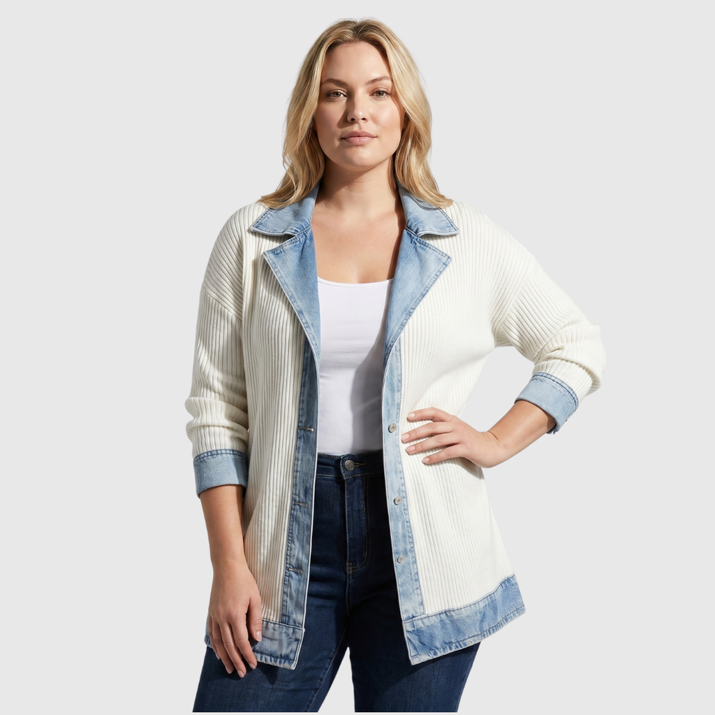 Marice - Relaxed Denim Knit Jacket