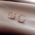 Aubrey - Rose Gold-Tone Crystal Earrings