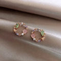 Aubrey - Rose Gold-Tone Crystal Earrings