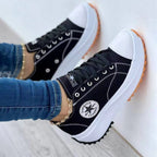 Ricabelle - Women's Platform Lace-Up Sneakers