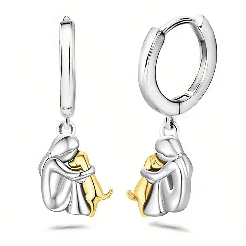 Sky - Earrings with Dog Charm