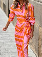 Vina - Printed Wrap Dress
