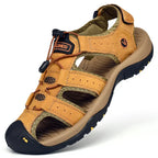 Herbert - Men's Rugged Outdoor Sandals in Yellow