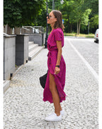 Hailey - Stylish V-Neck Floral Dress