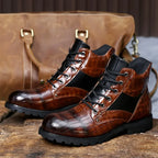 Dante - Croc Leather-Look Boots