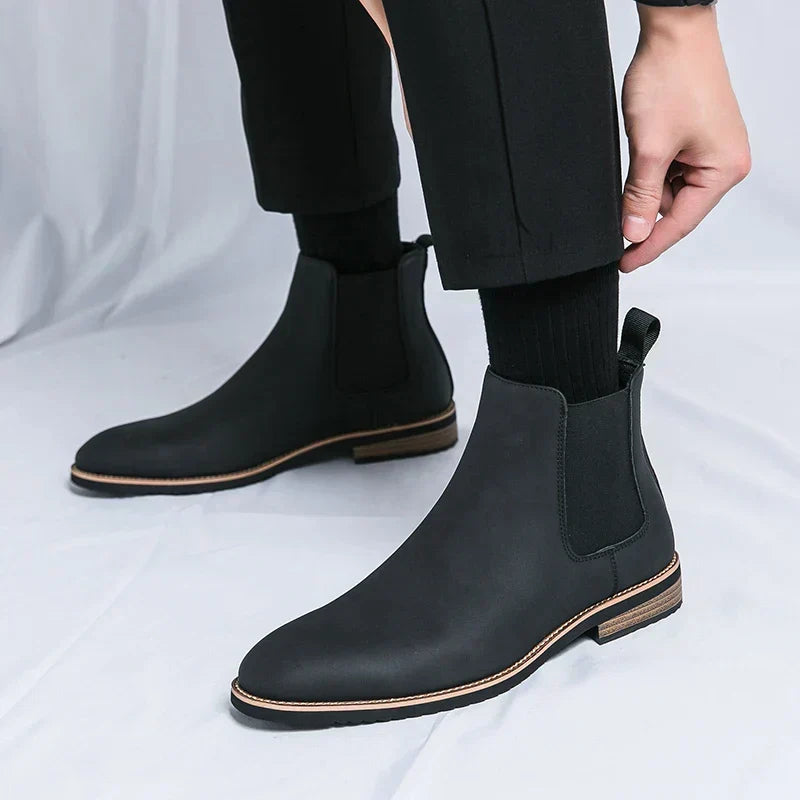 Cosmo - Chelsea Leather-Look Boots