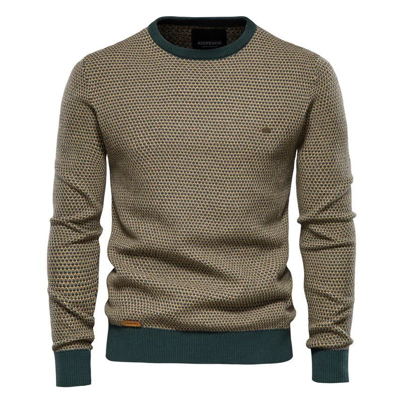 Jeremy – Men’s Checkered Sweater