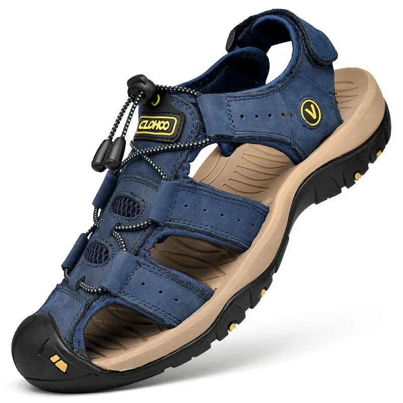 Herbert - Men's Rugged Outdoor Sandals in Blue