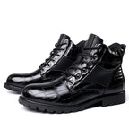 Dante - Croc Leather-Look Boots