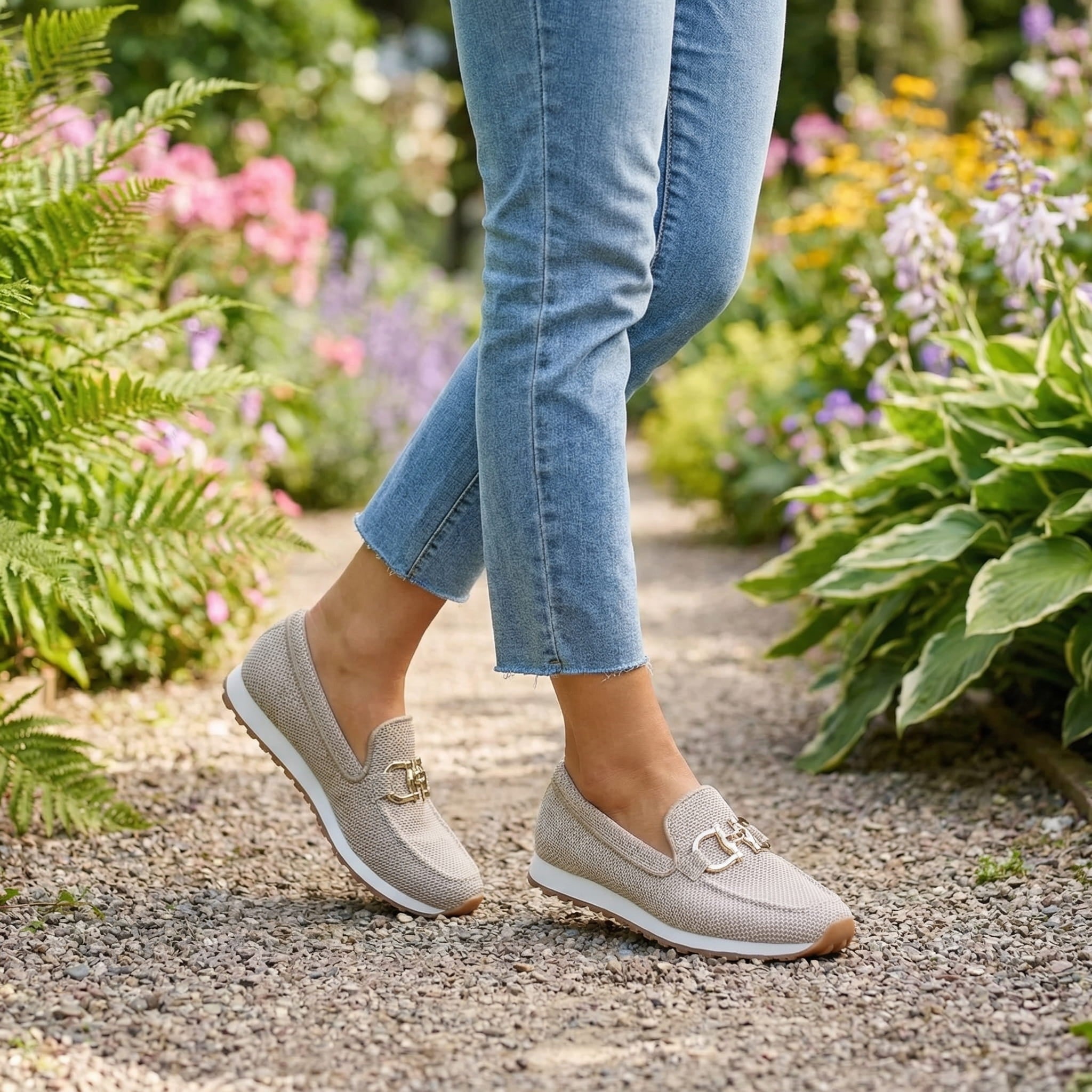 Lili - Cushioned Comfort Loafer Sneakers