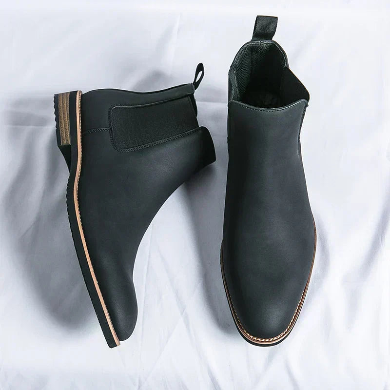 Cosmo - Chelsea Leather-Look Boots