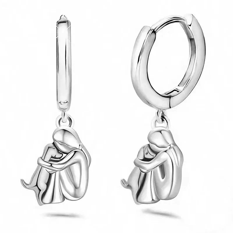 Sky - Earrings with Dog Charm