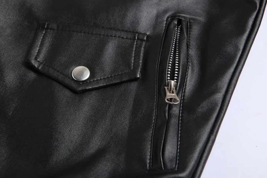 Andrei - Timeless Leather-Look Bomber Jacket