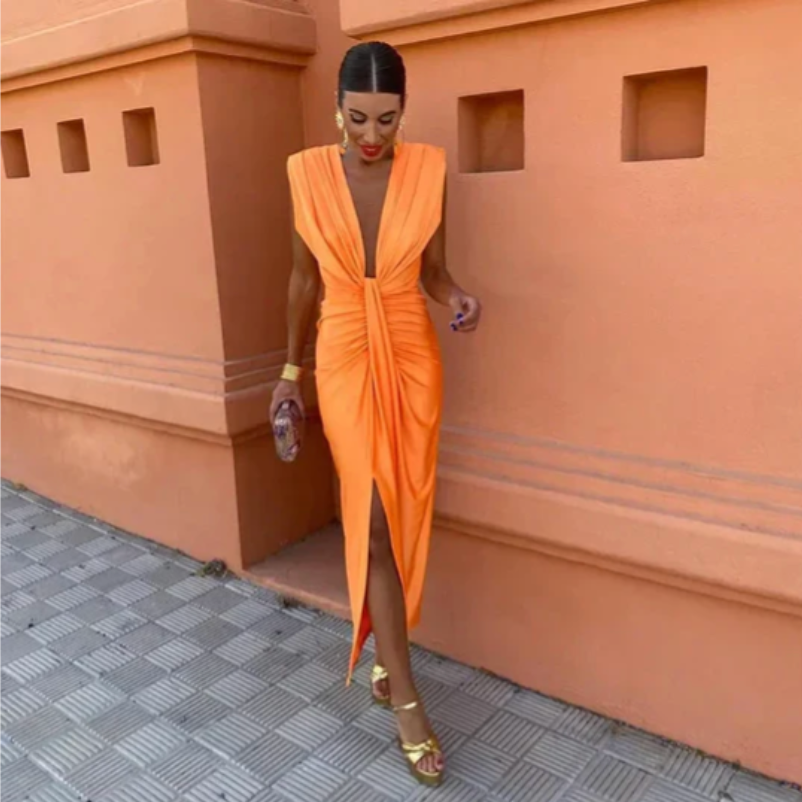 Resmee - Elegant Pleated Dress