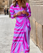 Vina - Printed Wrap Dress