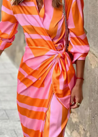 Vina - Printed Wrap Dress