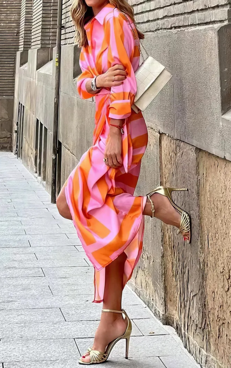 Vina - Printed Wrap Dress