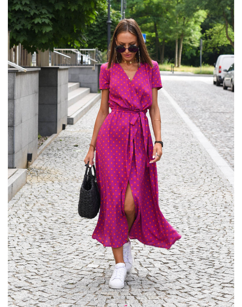 Hailey - Stylish V-Neck Floral Dress