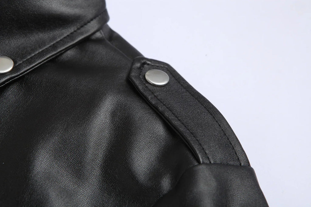 Andrei - Timeless Leather-Look Bomber Jacket