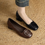 Janela - Elegant Leather Flats
