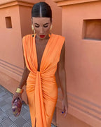 Resmee - Elegant Pleated Dress