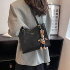 Clarie - Vintage Vegan Leather Shoulder Bag