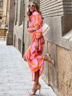 Vina - Printed Wrap Dress