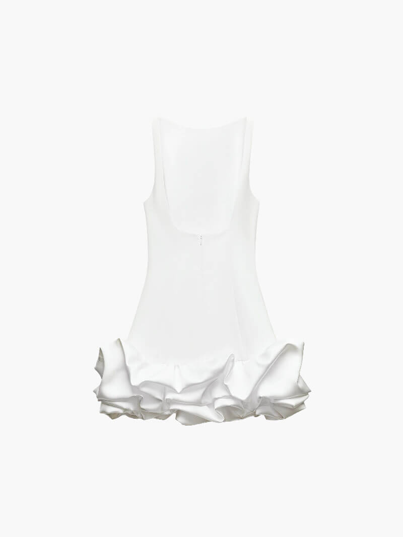Bailey - Balloon Mini Dress with Open Back