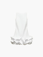 Bailey - Balloon Mini Dress with Open Back