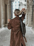 Arizonia - Elegant Suede-Look Trenchcoat