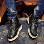 Miller - Retro Leather-Look Boots