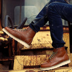 Miller - Retro Leather-Look Boots