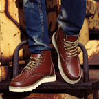 Miller - Retro Leather-Look Boots