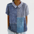 Lucy - Patchwork Print Shirt