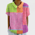 Clair - Colorful Patchwork Shirt