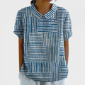 Liah - Striped Patchwork Shirt
