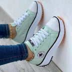 Ricabelle - Women's Platform Lace-Up Sneakers