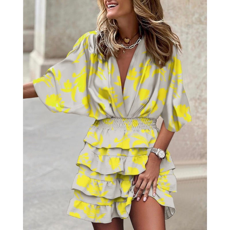 Ria - Floral Midi Dress