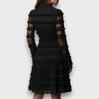 Issa - Sheer Fringe Midi Dress