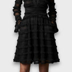 Issa - Sheer Fringe Midi Dress
