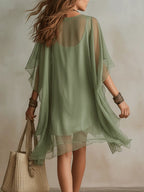Cynthia - Airy Bohemian Mini Dress