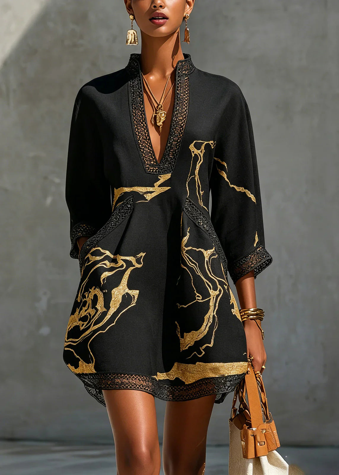 Rufie - Marble Print Mini Dress